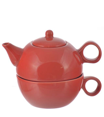 Teapot: 1 Cup Tea 4 Me Teapot - Red, 286ml/9.7 fl. oz