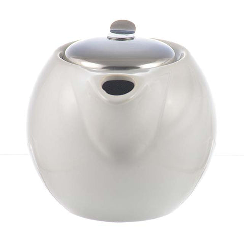 Infuser Teapot: 2 Cup Clipper Teapot - White, 500ml/17.6 fl. oz