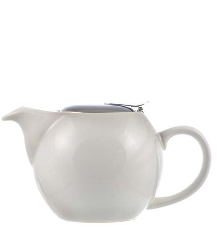 Infuser Teapot: 2 Cup Clipper Teapot - White, 500ml/17.6 fl. oz