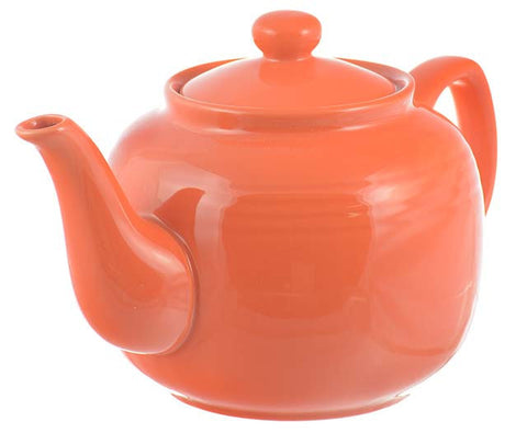 Teapot: 6 Cup Windsor Teapot - Orange, 1150ml/39 fl. oz