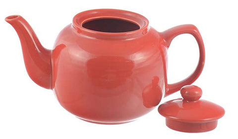 Teapot: 6 Cup Windsor Teapot - Red, 1150ml/39 fl. oz