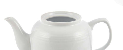 Teapot: 6 Cup Windsor Teapot - White, 1150ml/39 fl. oz