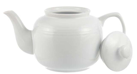 Teapot: 6 Cup Windsor Teapot - White, 1150ml/39 fl. oz