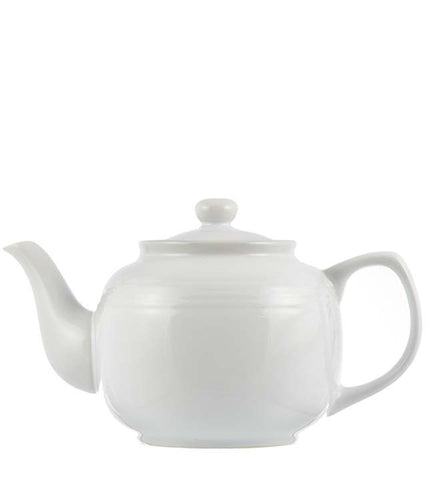 Teapot: 6 Cup Windsor Teapot - White, 1150ml/39 fl. oz