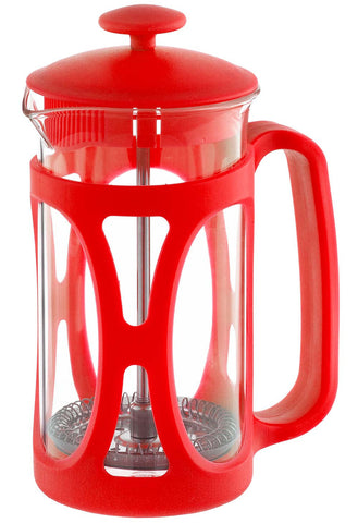 French Press: GROSCHE Basel - Red, available in 2 sizes
