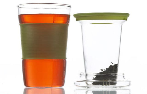 Infuser Tea Mug: GROSCHE Infuz - Green, 350ml/11.8 fl. oz