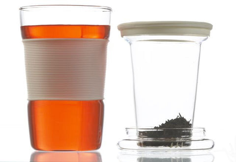 Infuser Tea Mug: GROSCHE Infuz - White, 350ml/11.8 fl. oz