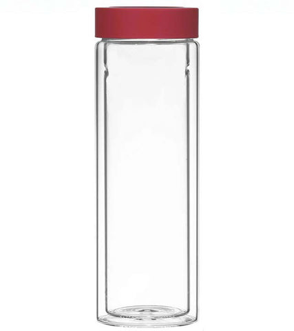 Double Walled Travel Mug: GROSCHE Montréal without Infuser - Red, 400ml/13.5 fl. oz