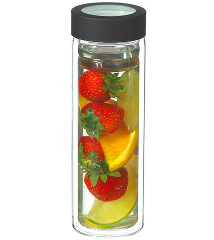 Fruit & Tea Infuser: GROSCHE Montréal - Black, Fruit & Tea Infuser, 400ml/13.5 fl. oz