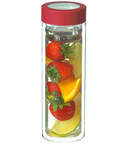 Fruit & Tea Infuser: GROSCHE Montréal - Red, Fruit & Tea Infuser, 400ml/13.5 fl. oz