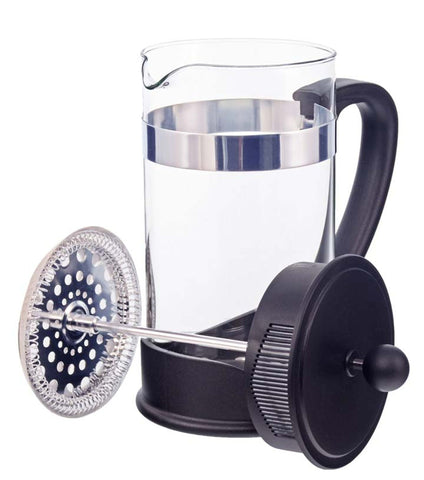 French Press: GROSCHE Dresden - 1000ml, 34 fl. oz, 8 cup, German SCHOTT glass, Eco-Friendly, 50% Recycled plastic