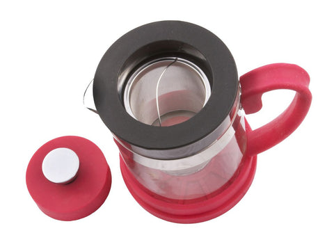 Infuser Teapot: GROSCHE Valencia - Pink, 600ml/20 fl. oz