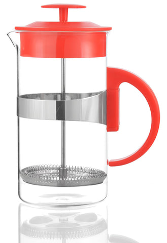 KAFFE MAESTRO Barista Coffee & Tea Press - Red, 1000ml/34 fl. oz