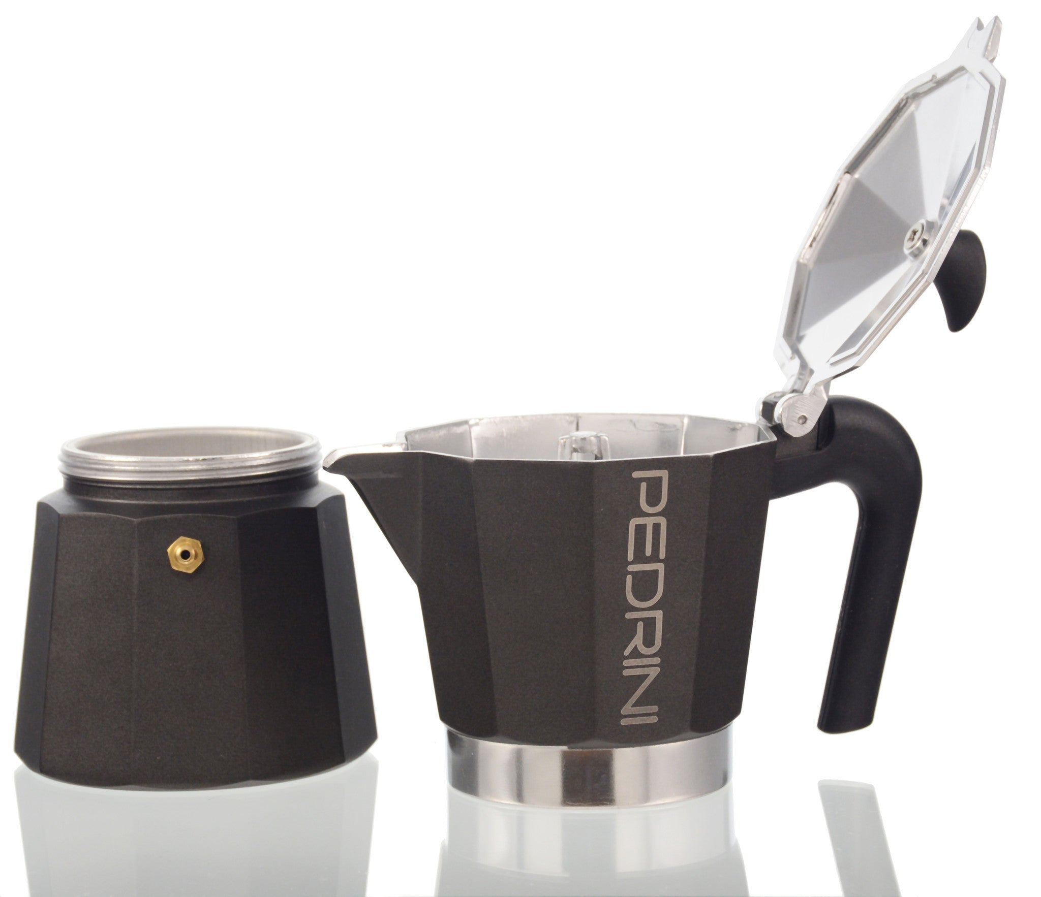 TXON Stores Your choice for home products.. Pedrini - Pressure Steel Coffee  Maker - 13 x 9 x 18 Cm