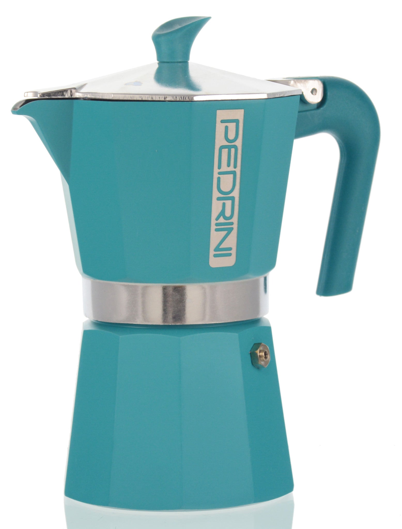 Pedrini Espresso Stove Top Coffee Maker Red Percolator Single Cup Italy READ