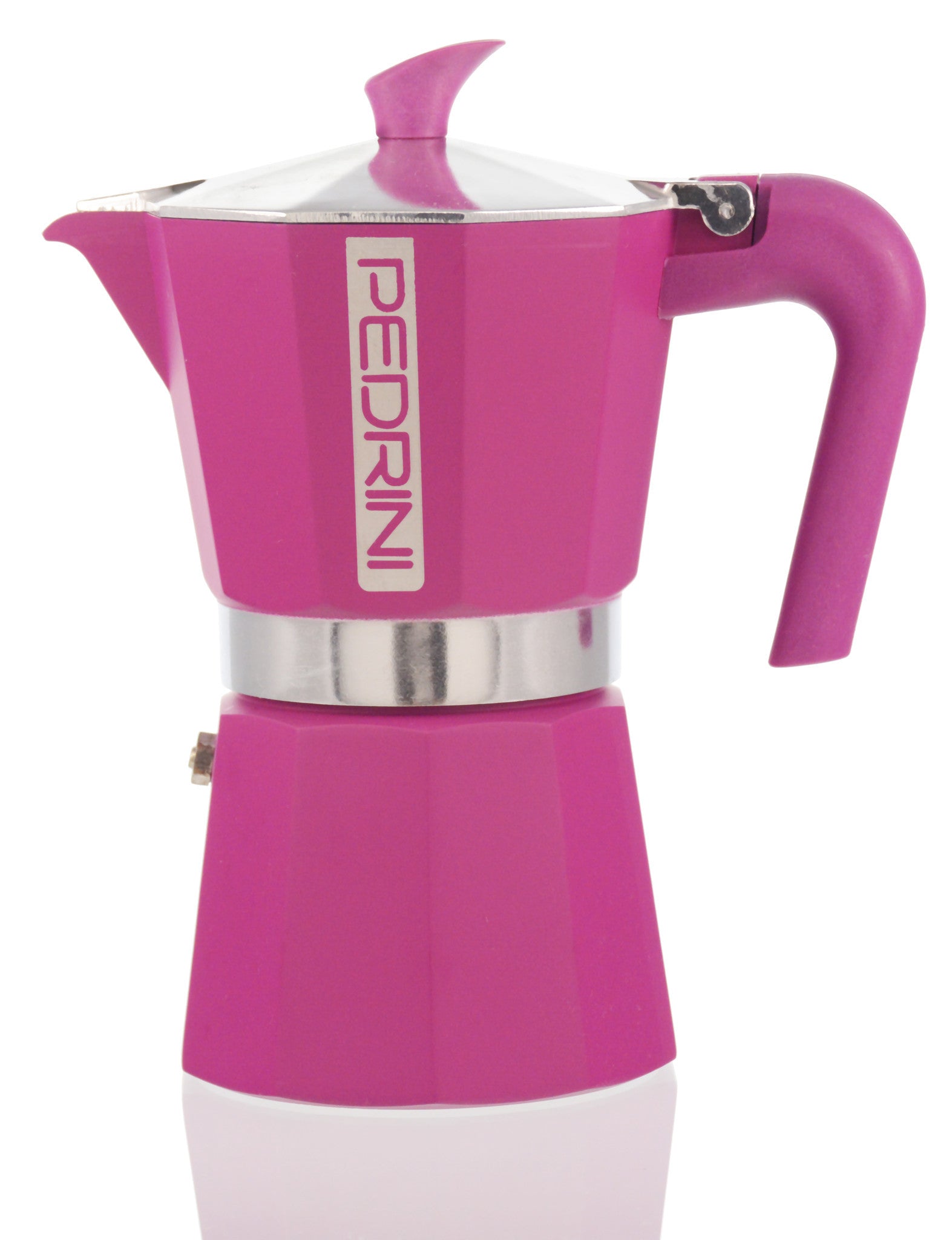 Italian Moka Pot 3 Cup Stovetop Aluminum Espresso Maker - Pink
