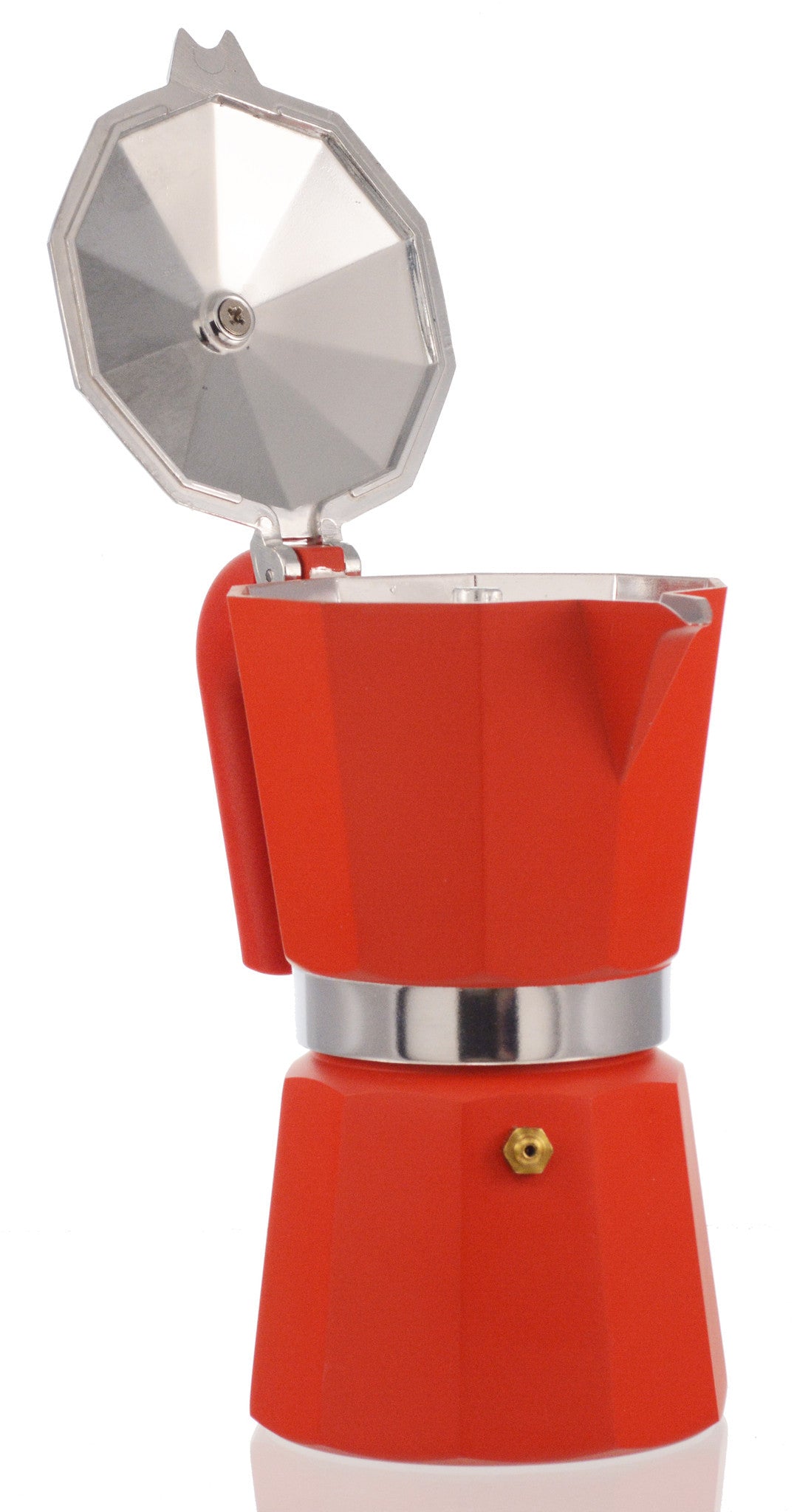 Pedrini Espresso Stove Top Coffee Maker Continental Percolator Single Cup  Red