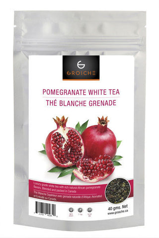 White Tea: Pomegranate - loose leaf, 40 grams