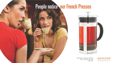 French Press: GROSCHE Boston, 1000ml/34 fl. oz - Refurbished