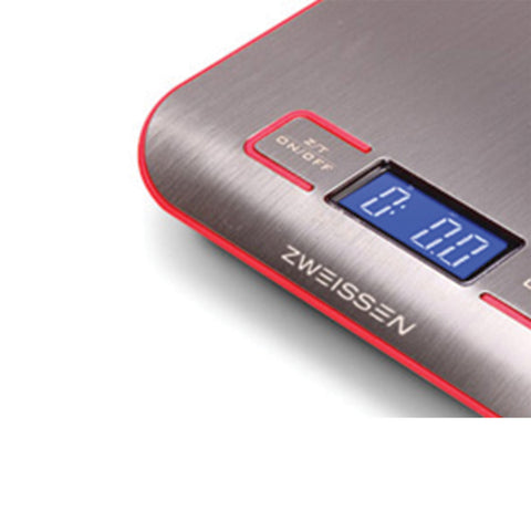 ZWEISSEN  Digital Scale: Aprilia - Red, 11lb capacity