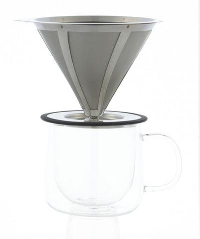 Coffee Dripper: GROSCHE Ultra Mesh Pour Over Coffee Dripper, 1-4 cup, the Finest coffee filter in the world!