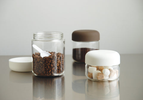 Kitchenware: KINTO Cylin Canister - Brown, available in 3 sizes