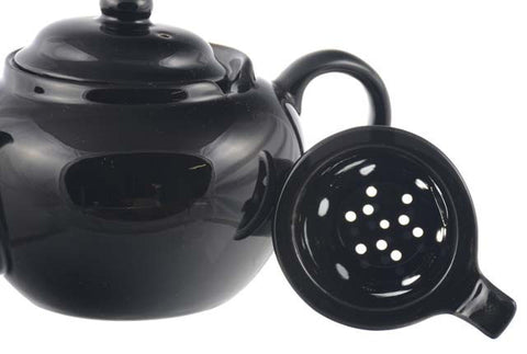 Infuser Teapot: Dominion Teapot with Infuser - Black, 710ml/24 fl. oz