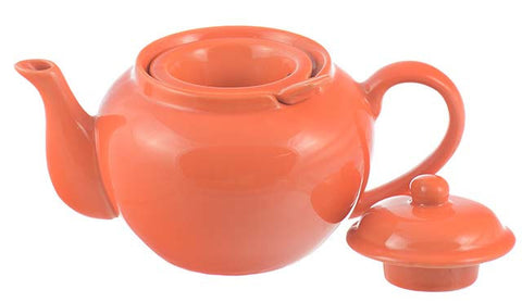 Infuser Teapot: Dominion Teapot with Infuser - Orange, 710ml/24 fl. oz