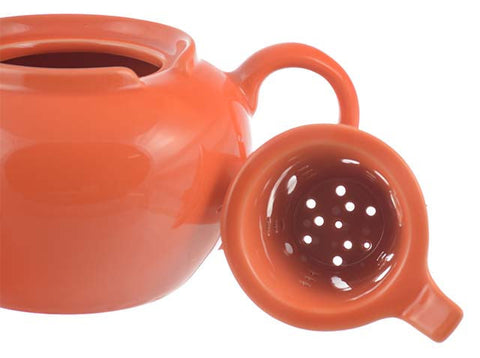 Infuser Teapot: Dominion Teapot with Infuser - Orange, 710ml/24 fl. oz