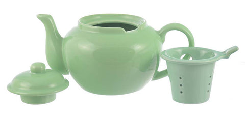 Infuser Teapot: Dominion Teapot with Infuser - Sea Foam Green, 710ml/24 fl. oz