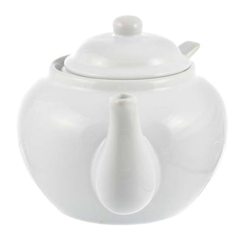 Infuser Teapot: Dominion Teapot with Infuser - White, 710ml/24 fl. oz