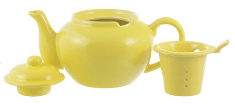 Infuser Teapot: Dominion Teapot with Infuser - Yellow, 710ml/24 fl. oz