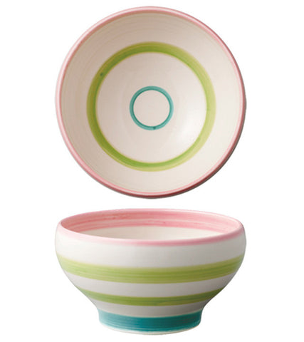 Glassware: KINTO E-Tone Bowl - Green, 17.5cm x 9cm