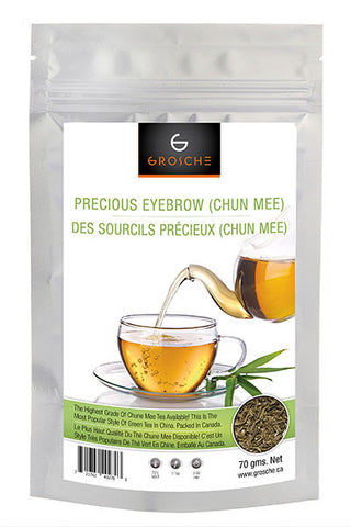 Green Tea: Precious Eyebrow Chun Mee - loose leaf, 75 grams