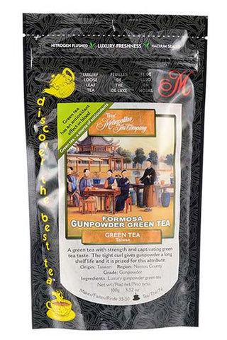 Green Tea: Formosa Gunpowder - loose leaf, 100 grams