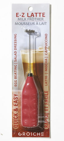 Milk Frother: GROSCHE E-Z Latte - Red