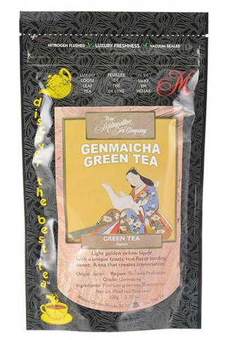 Green Tea: Genmaicha - loose leaf, 100 grams