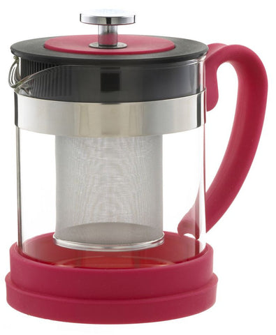 Infuser Teapot: GROSCHE Valencia - Pink, 600ml/20 fl. oz