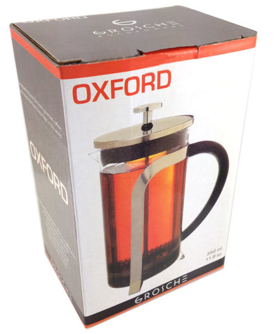 French Press: GROSCHE Oxford, available in 2 sizes, 3 cup and 8 cup