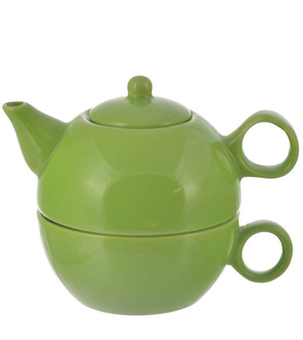 Teapot: 1 Cup Tea 4 Me Teapot - Lime, 286ml/9.7 fl. oz