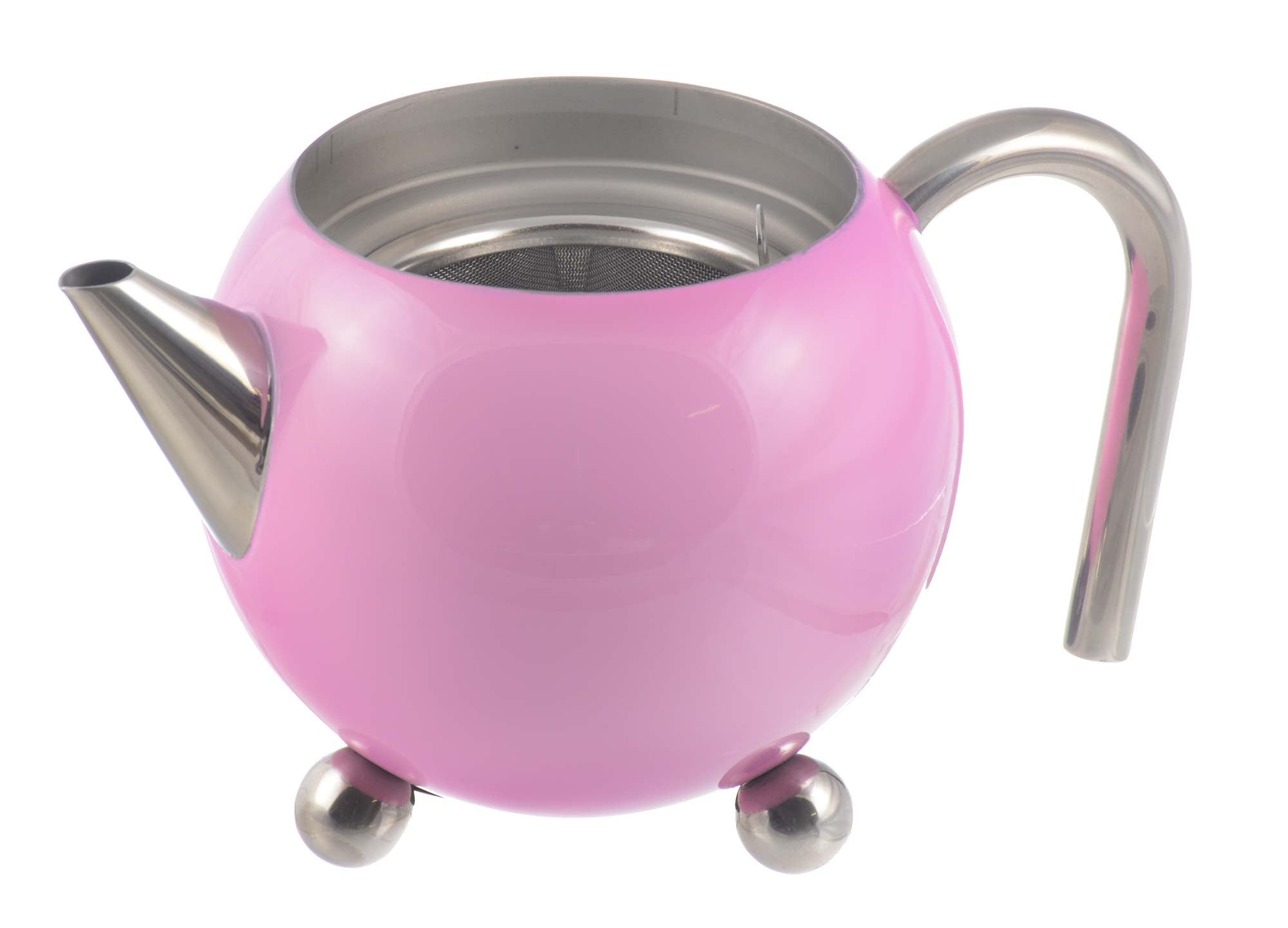  Lurrose Pink Teapot Pink Tea Kettle Whistling Tea Kettle  Stainless Steel Tea Pot for Your Home, Dorm, Apartment: Home & Kitchen