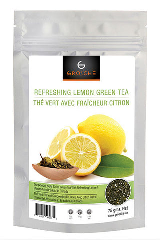 Green Tea: Refreshing Lemon - loose leaf, 75 grams