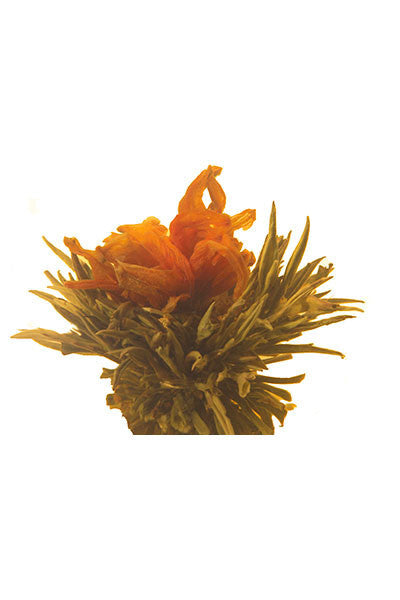orange lily flower tea Single Serve jasmine blooming tea