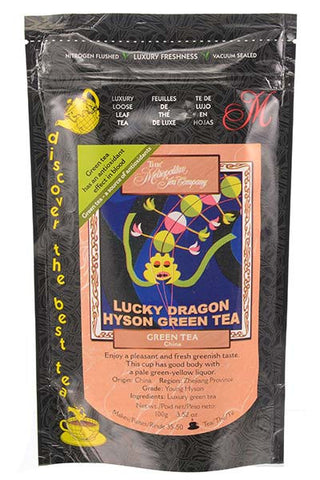 Green Tea: Lucky Dragon Hyson - loose leaf, 100 grams