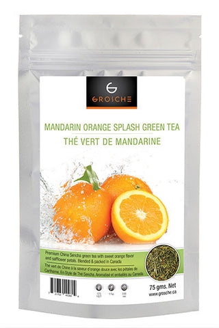 Green Tea: Mandarin Orange Splash - loose leaf, 75 grams