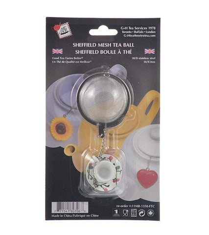 Parts & Accessories: Sheffield Mesh Tea Ball - White Cup