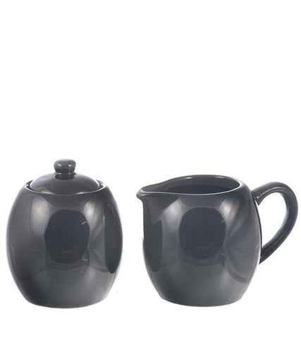 Glassware: Milk & Sugar Set - Black