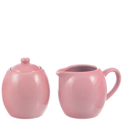 Glassware: Milk & Sugar Set - Pink