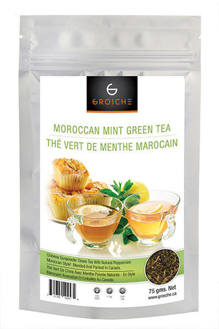 Green Tea: Moroccan Mint - loose leaf, 75 grams