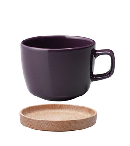 Glassware: KINTO Neighbours Cup & Saucer - Purple, available in 2 sizes